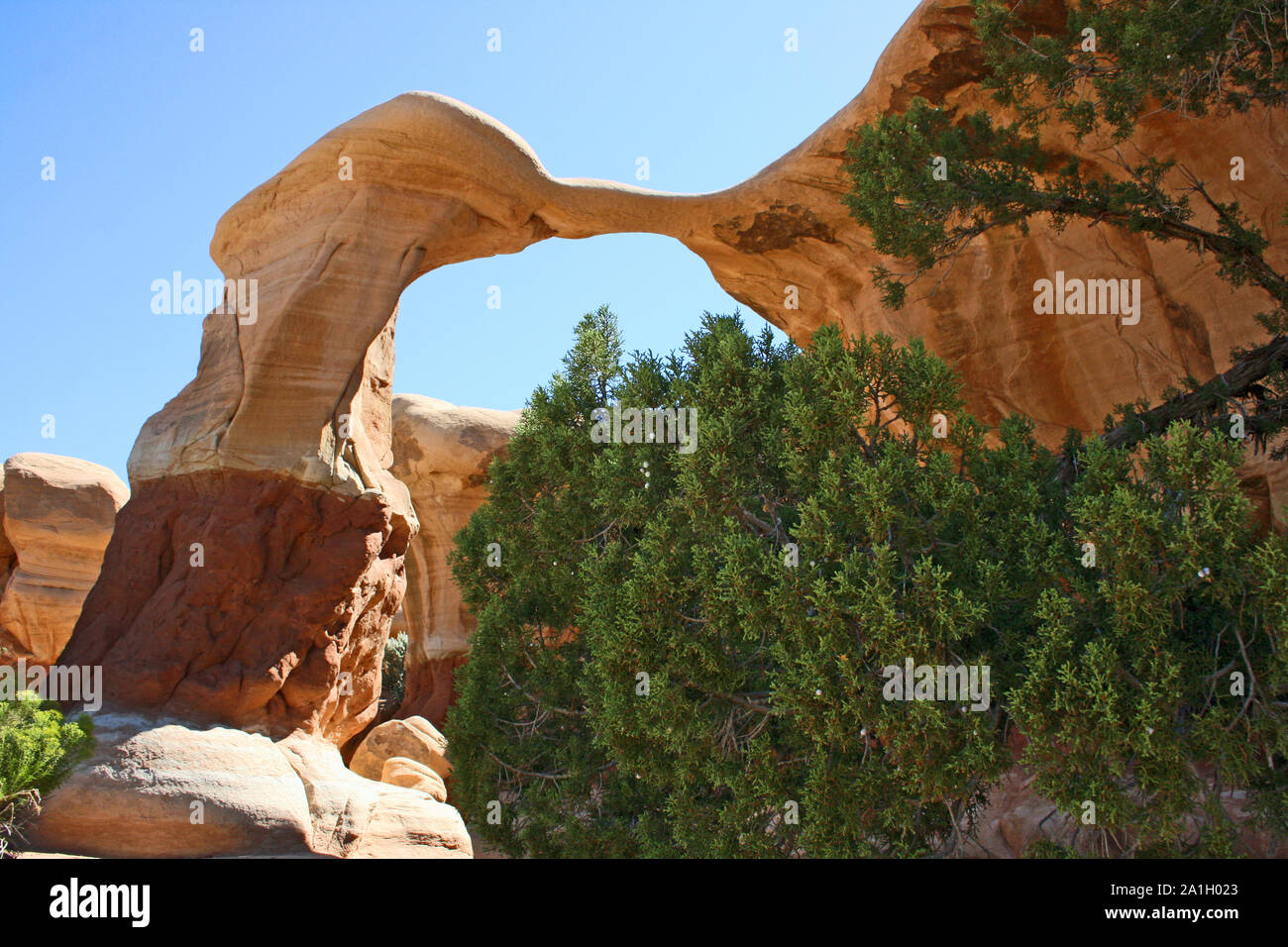 Metate Arch nel Giardino del Diavolo, Utah Foto Stock