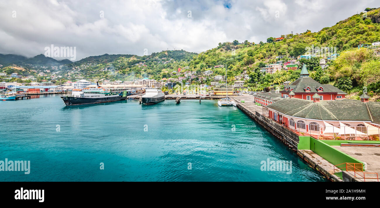 Kingstown, Saint Vincent e Grenadine. Foto Stock