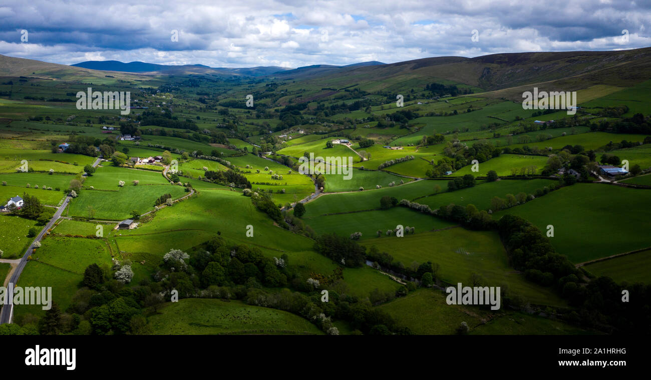 Antenna di Glenelly Valley, vicino a Barnes Gap, Co. Tyrone, Irlanda del Nord Foto Stock