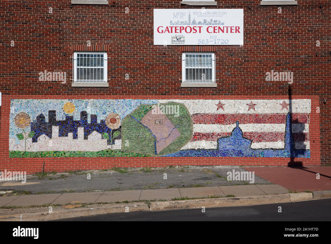 Murales nel quartiere Anacostia di sé, Washington, D.C. Foto Stock
