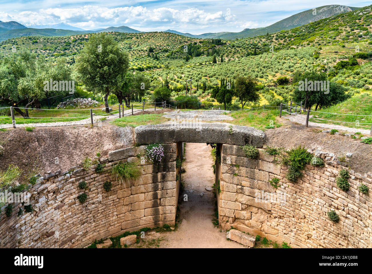 La Micene sito archeologico in Grecia Foto Stock
