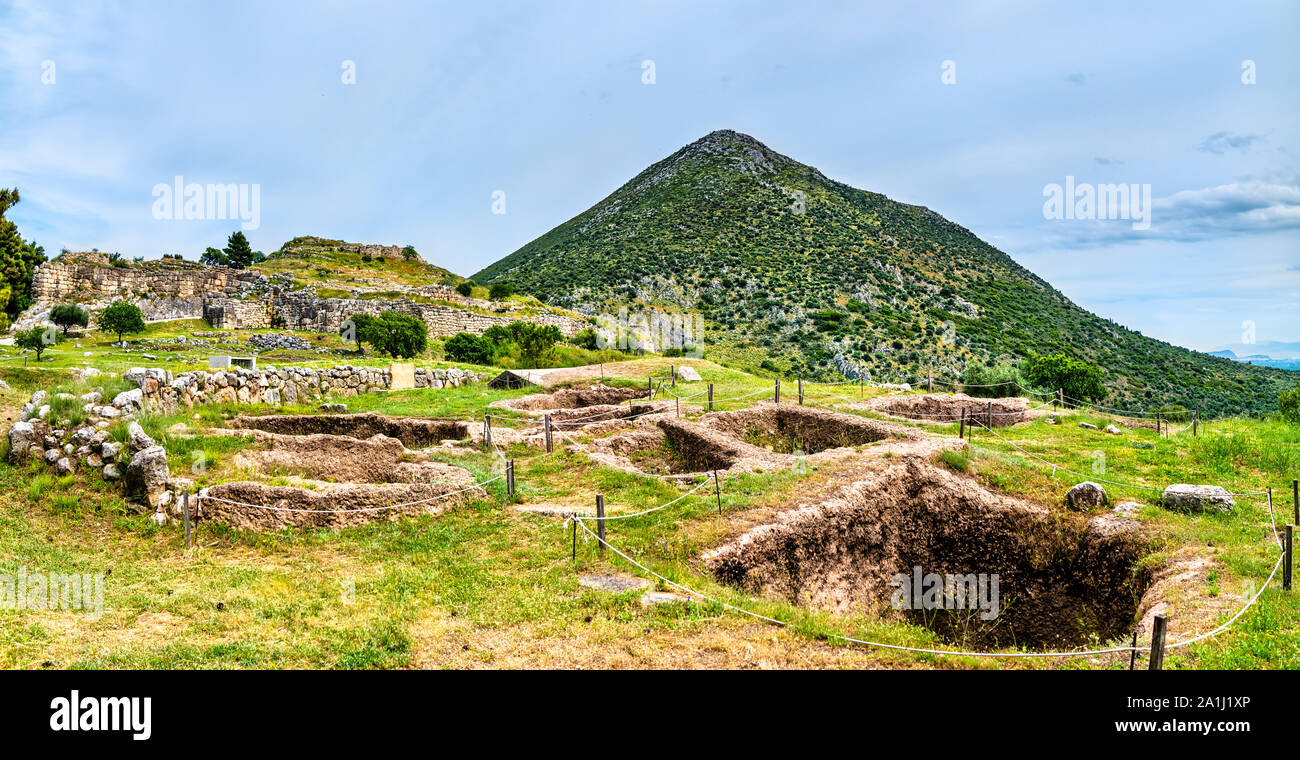 La Micene sito archeologico in Grecia Foto Stock