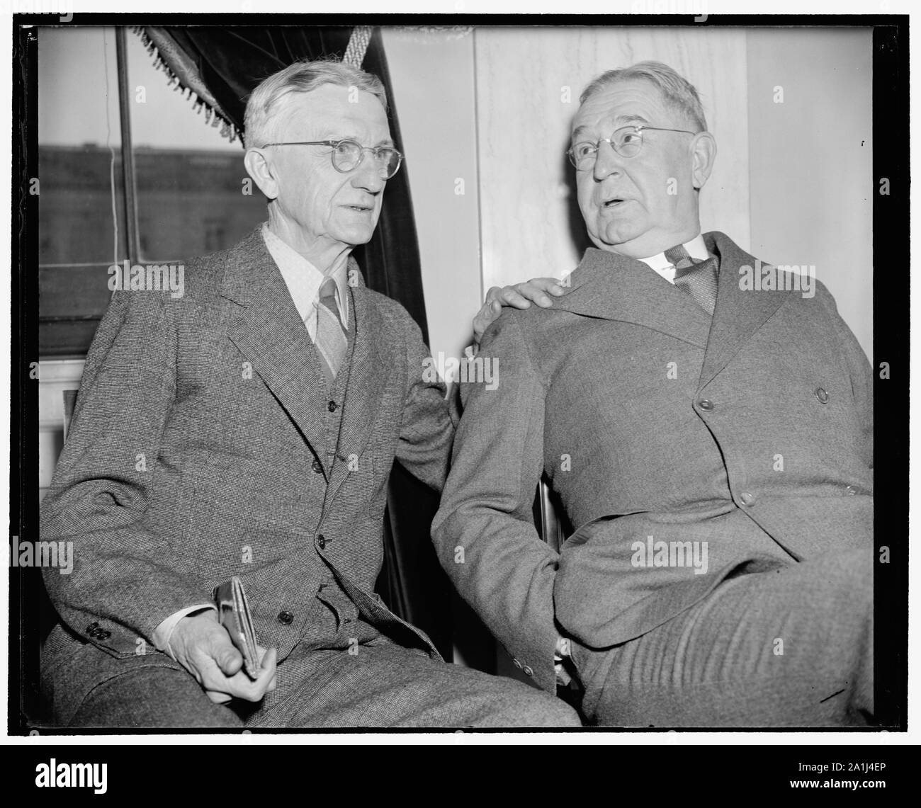 N.C. Williamson, Chas. P. Henry alla riunione della commissione agricoltura e sviluppo rurale Foto Stock
