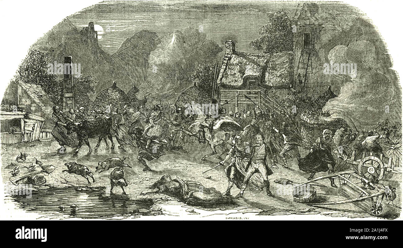 REBECCA tumulti in occidente e il Galles centrale tra il 1839 e il 1843 Foto Stock
