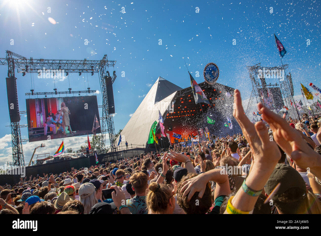 Glastonbury Festival 2019. Credito: Charlie Raven/Alamy Foto Stock