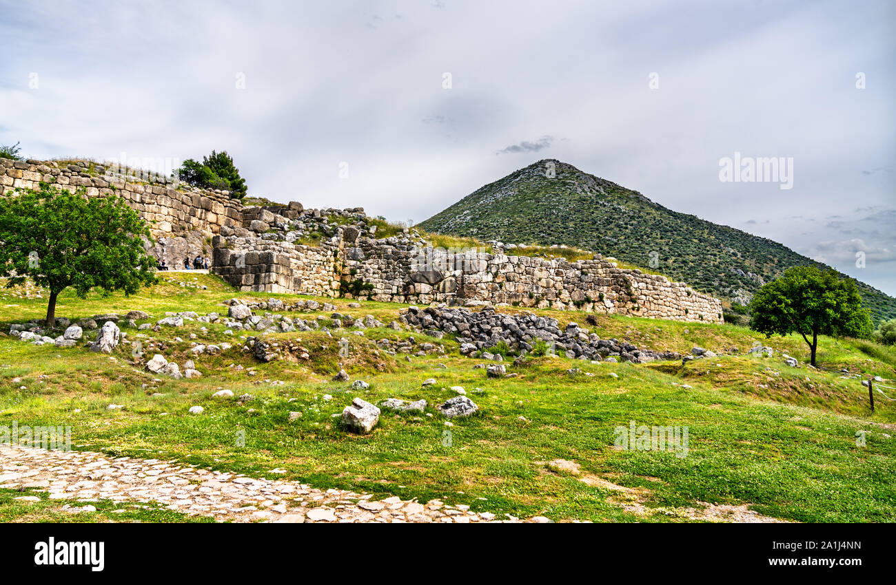 La Micene sito archeologico in Grecia Foto Stock