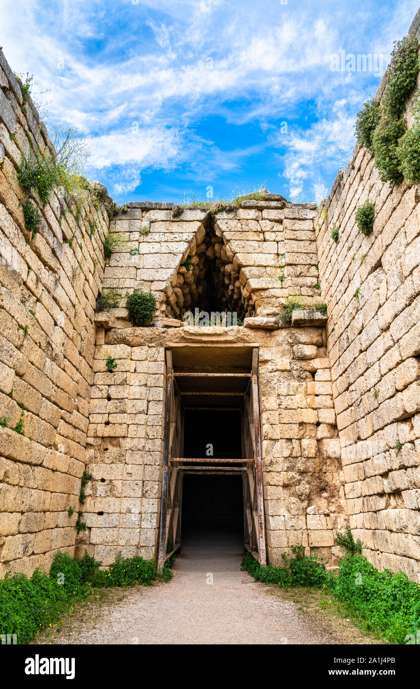 La Micene sito archeologico in Grecia Foto Stock