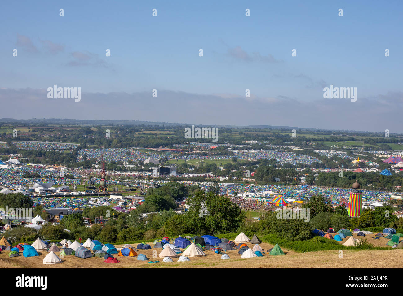 Glastonbury Festival 2019. Credito: Charlie Raven/Alamy Foto Stock