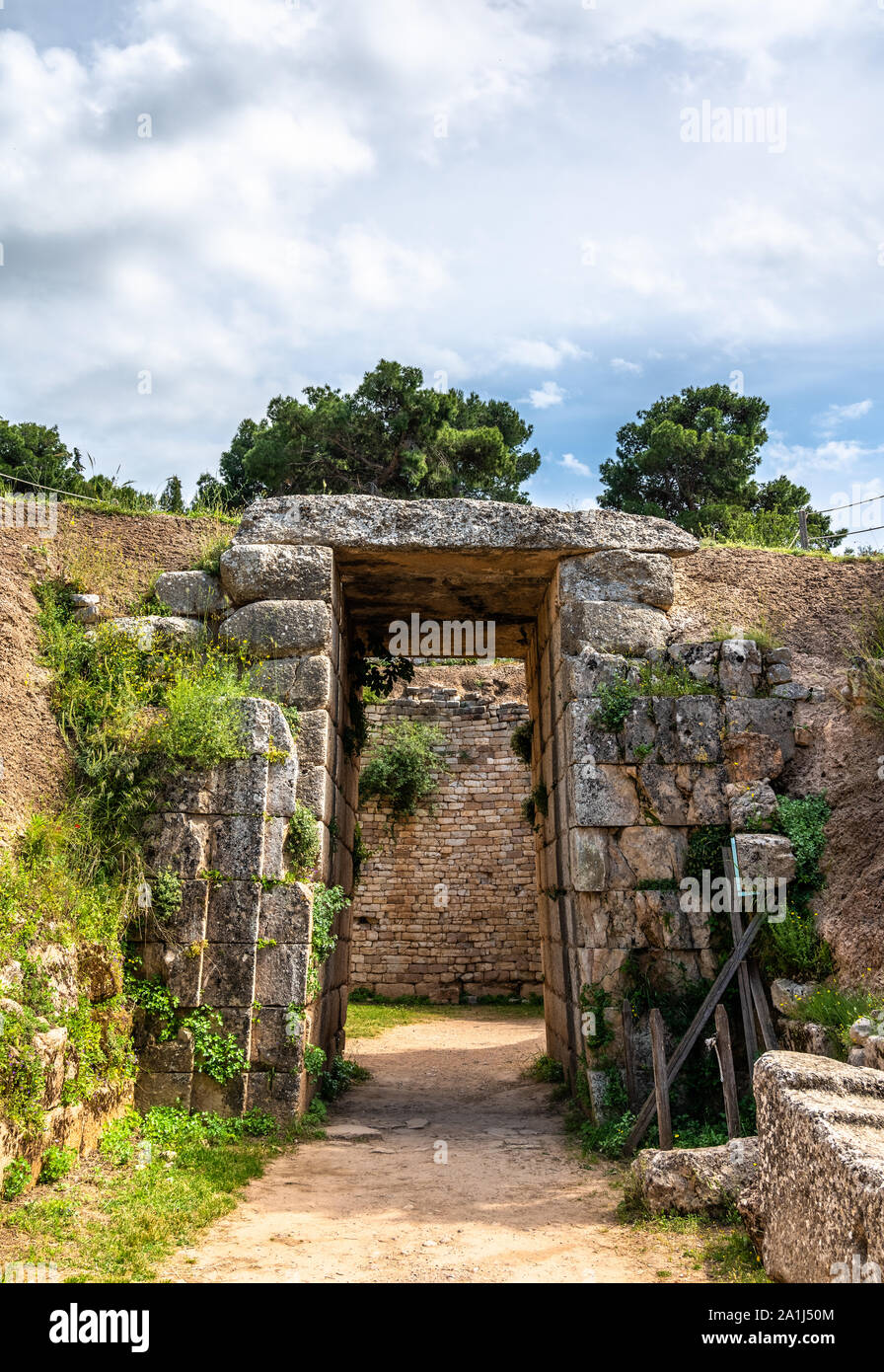 La Micene sito archeologico in Grecia Foto Stock
