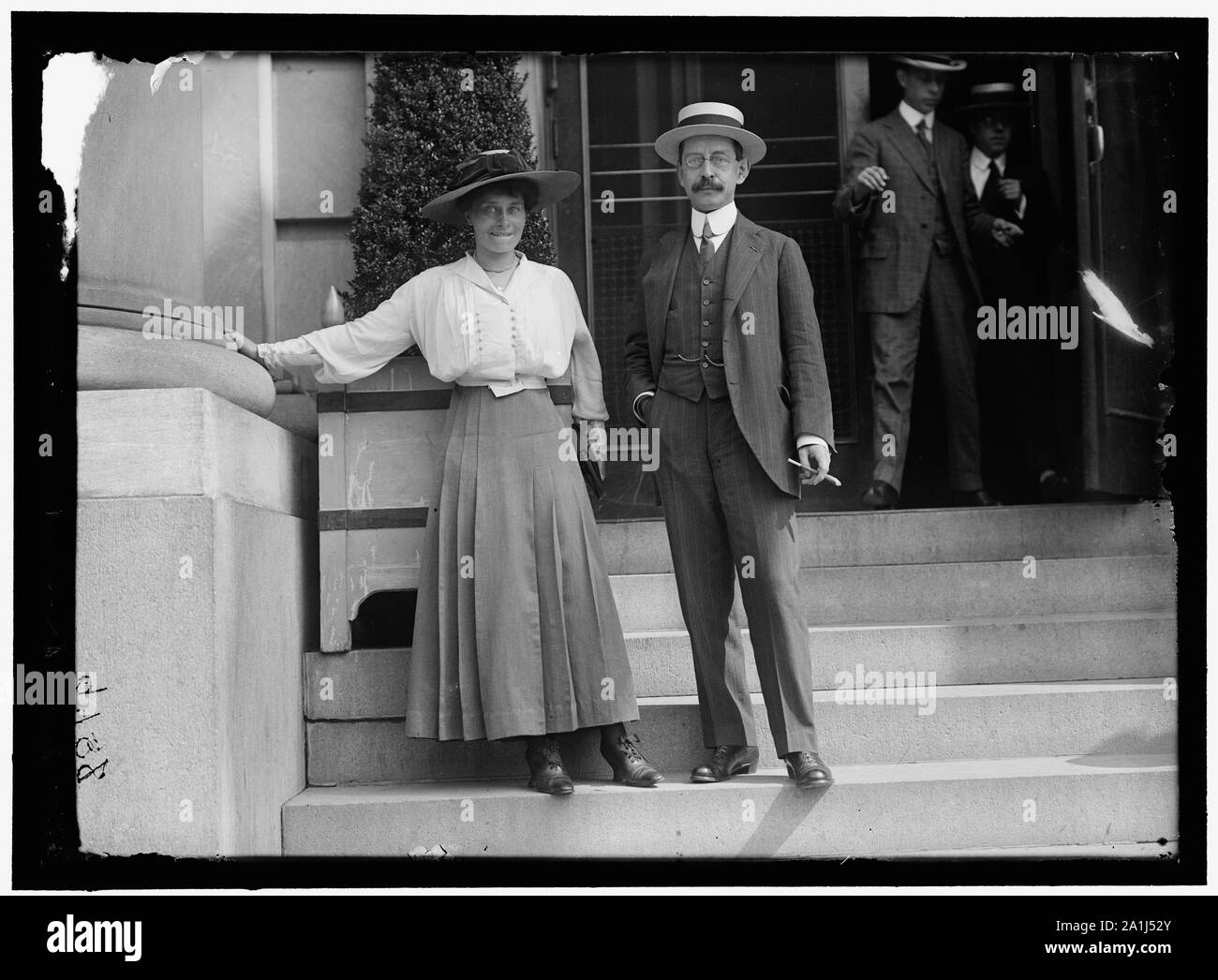 Paesi Bassi la missione NEGLI STATI UNITI J.B. VAN DER HOOVEN VAN OORDT E MOGLIE Foto Stock