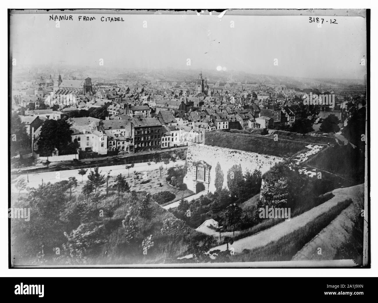 Namur -- da Cittadella Foto Stock