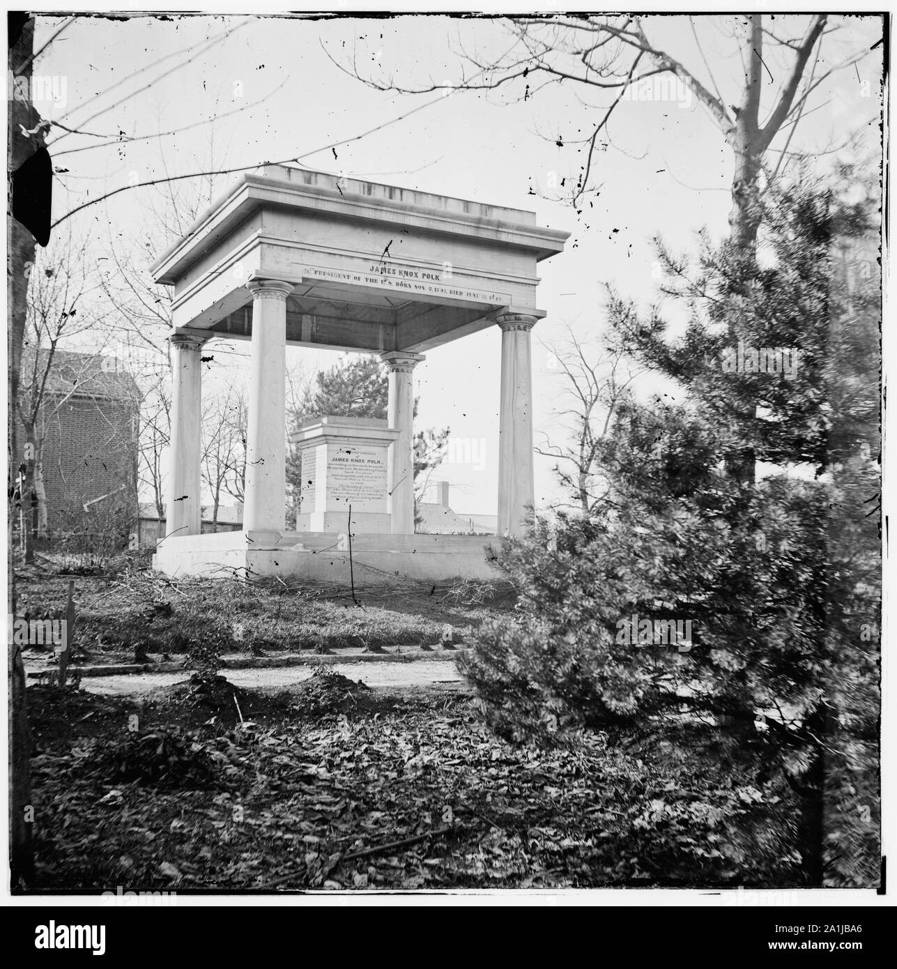 Nashville, Tennessee Tomba del Presidente James Polk K. Foto Stock