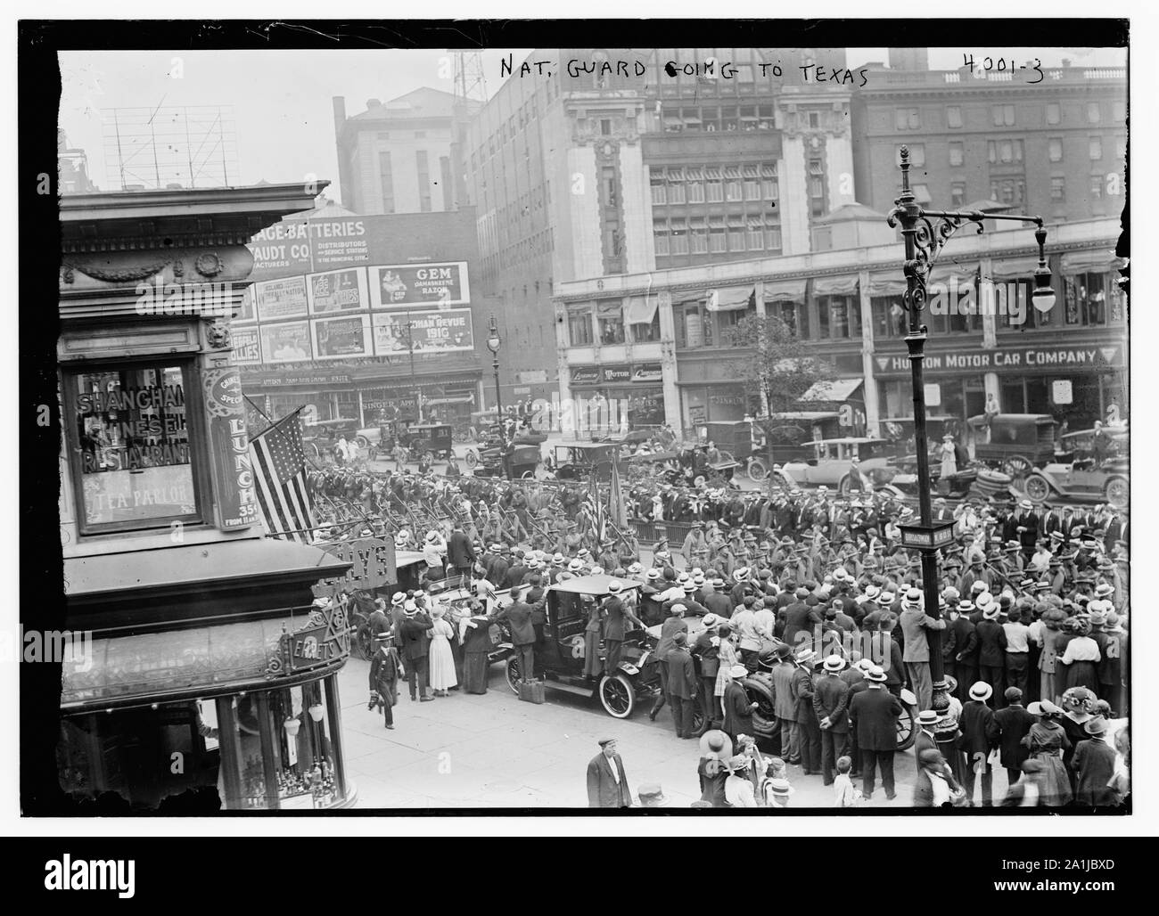 Nat. Guard andando al Texas Foto Stock