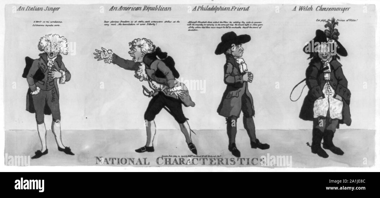 Caratteristiche nazionali Foto Stock