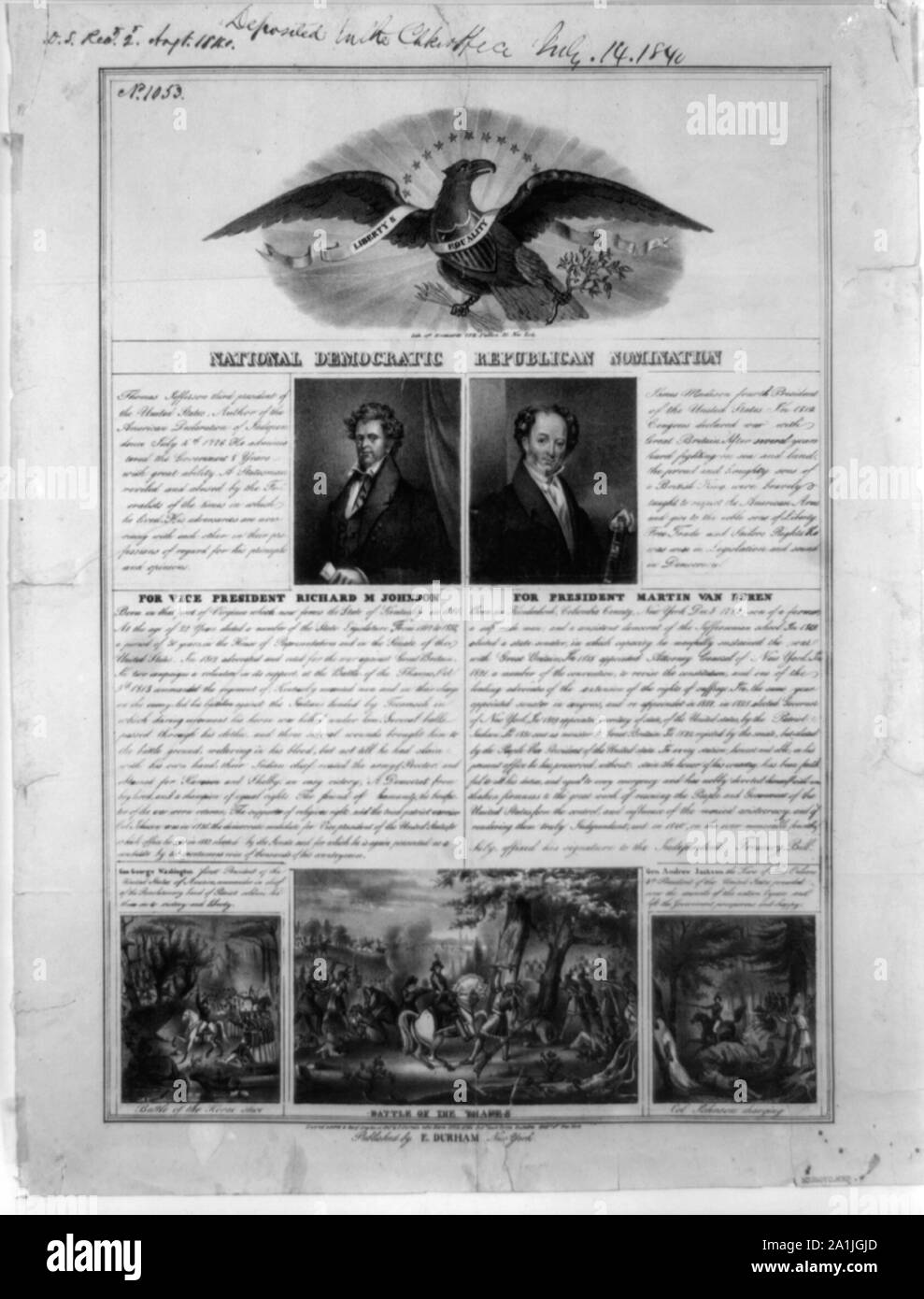 Democratico nazionale nomina repubblicana Foto Stock