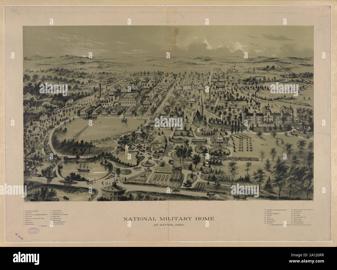 Militari nazionali home a Dayton, Ohio Foto Stock