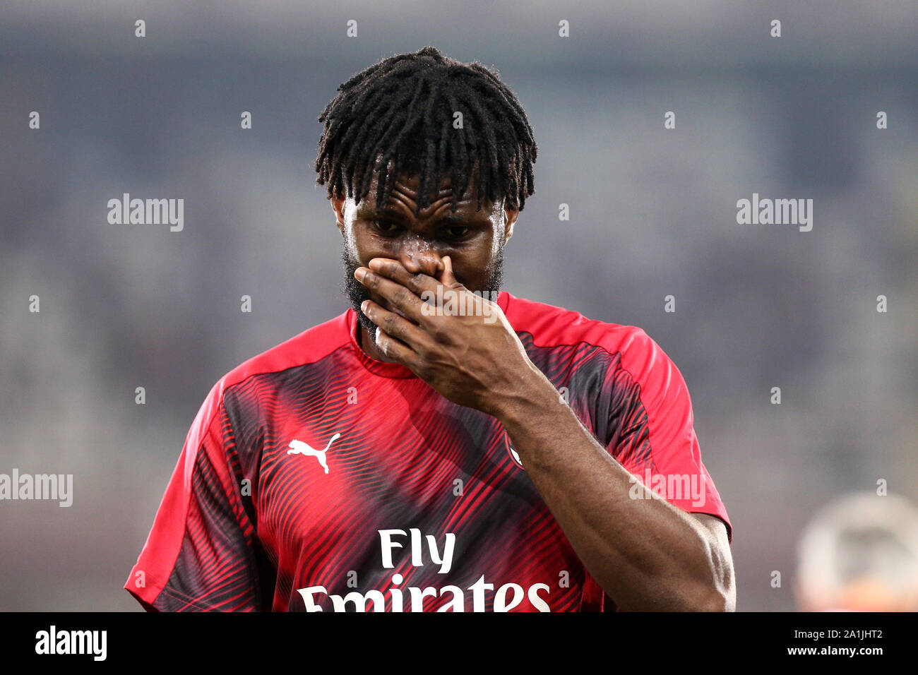 Torino, Italia. Il 26 settembre 2019. Serie A italiana . Torino FC vs AC Milan. Franck Kessie del Milan. Foto Stock