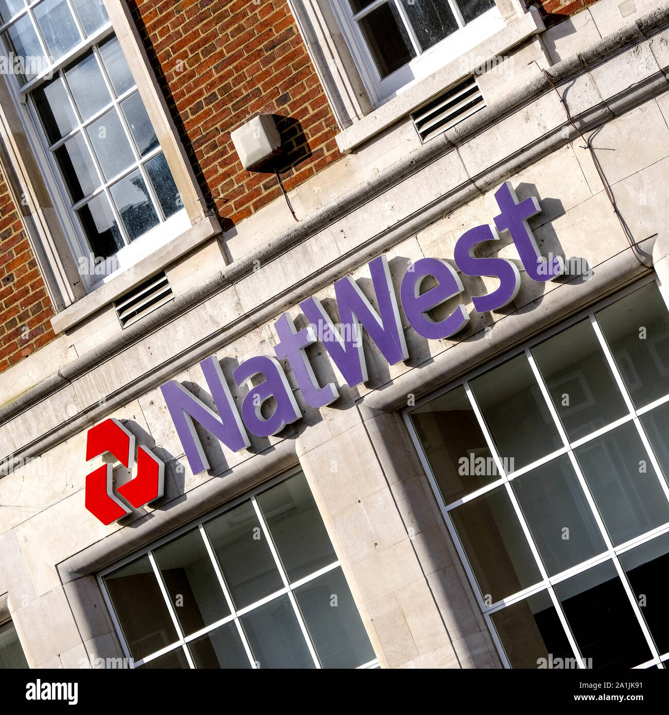 National Westminster Bank, noto come NatWest è un importante UK High Street Retail Bank Bank e Istituto Finanziario Foto Stock