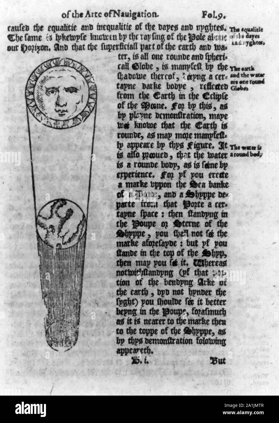 Mappa di navigazione e testo Foto Stock