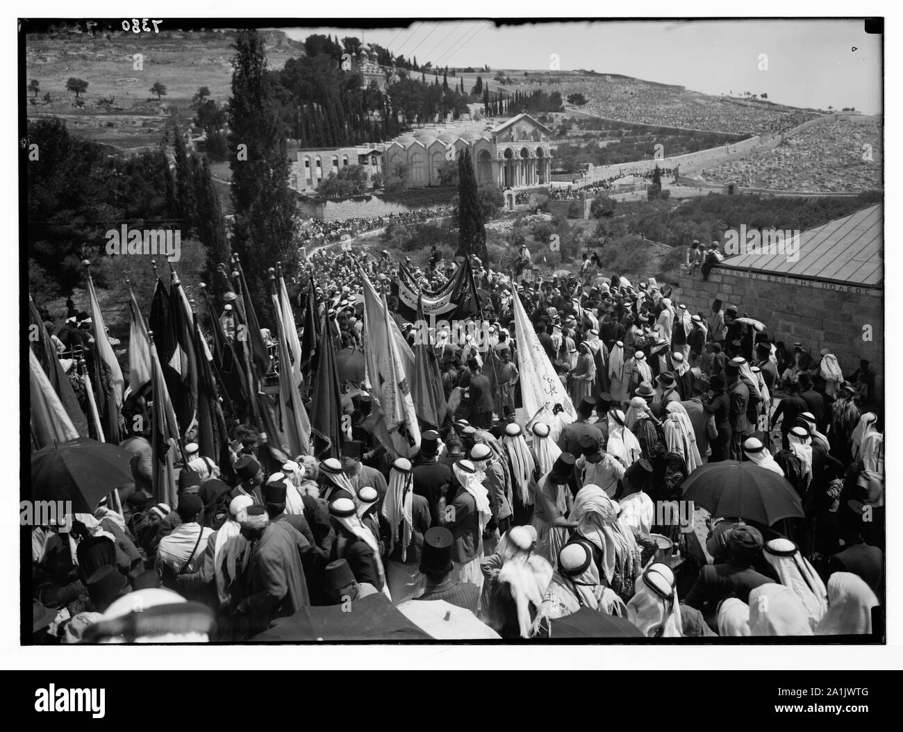 Neby Mousa [cioè Nebi Musa] 1936 passando Getsemani Foto Stock