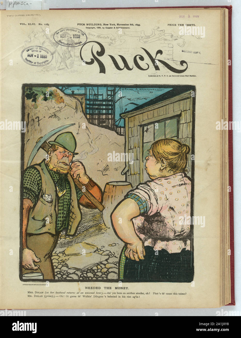 Bisogno di denaro / Frank A. Nankivell '99. Foto Stock