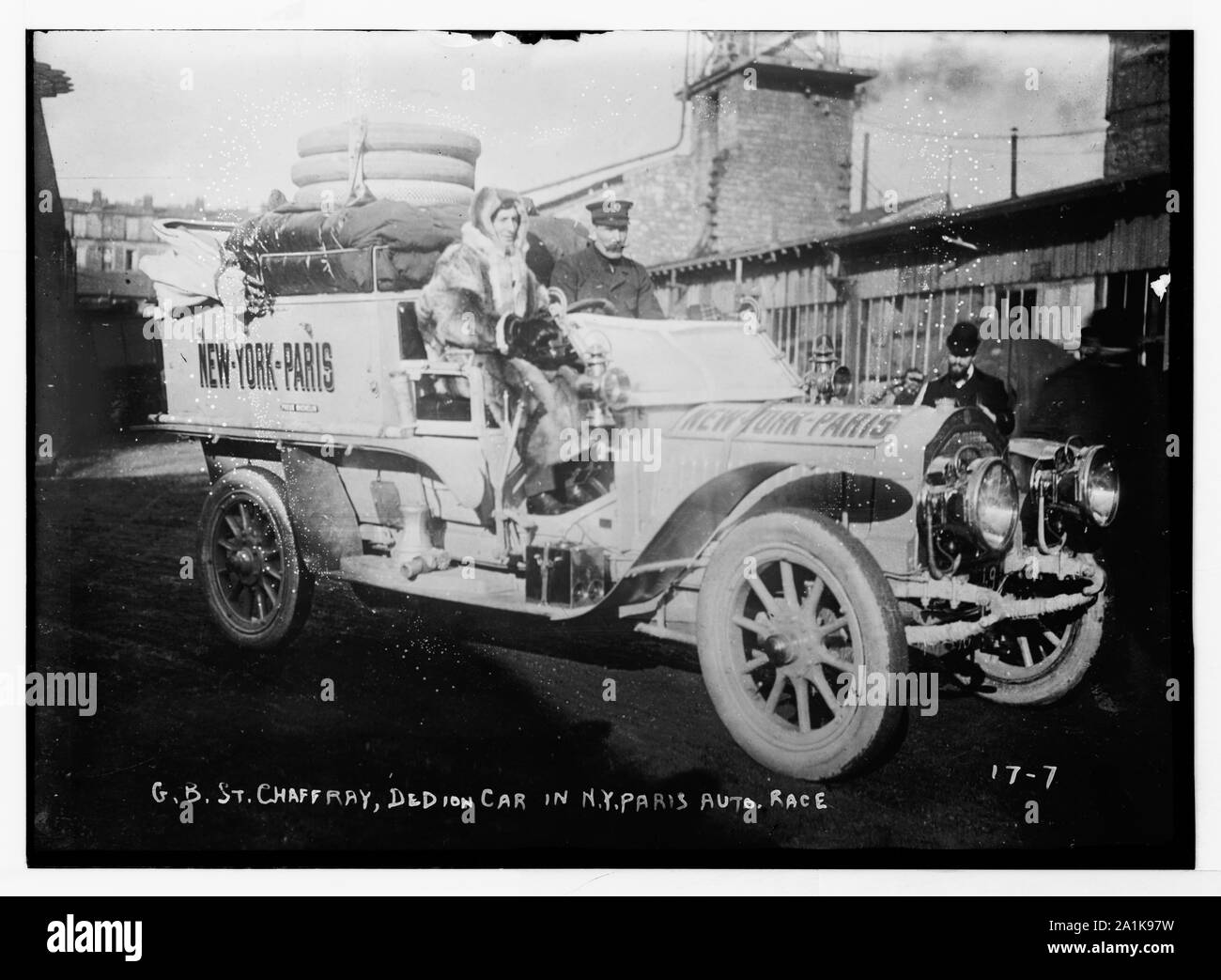 New York - Paris - GARA - G.B. San Chaffray, Dedion auto Foto Stock