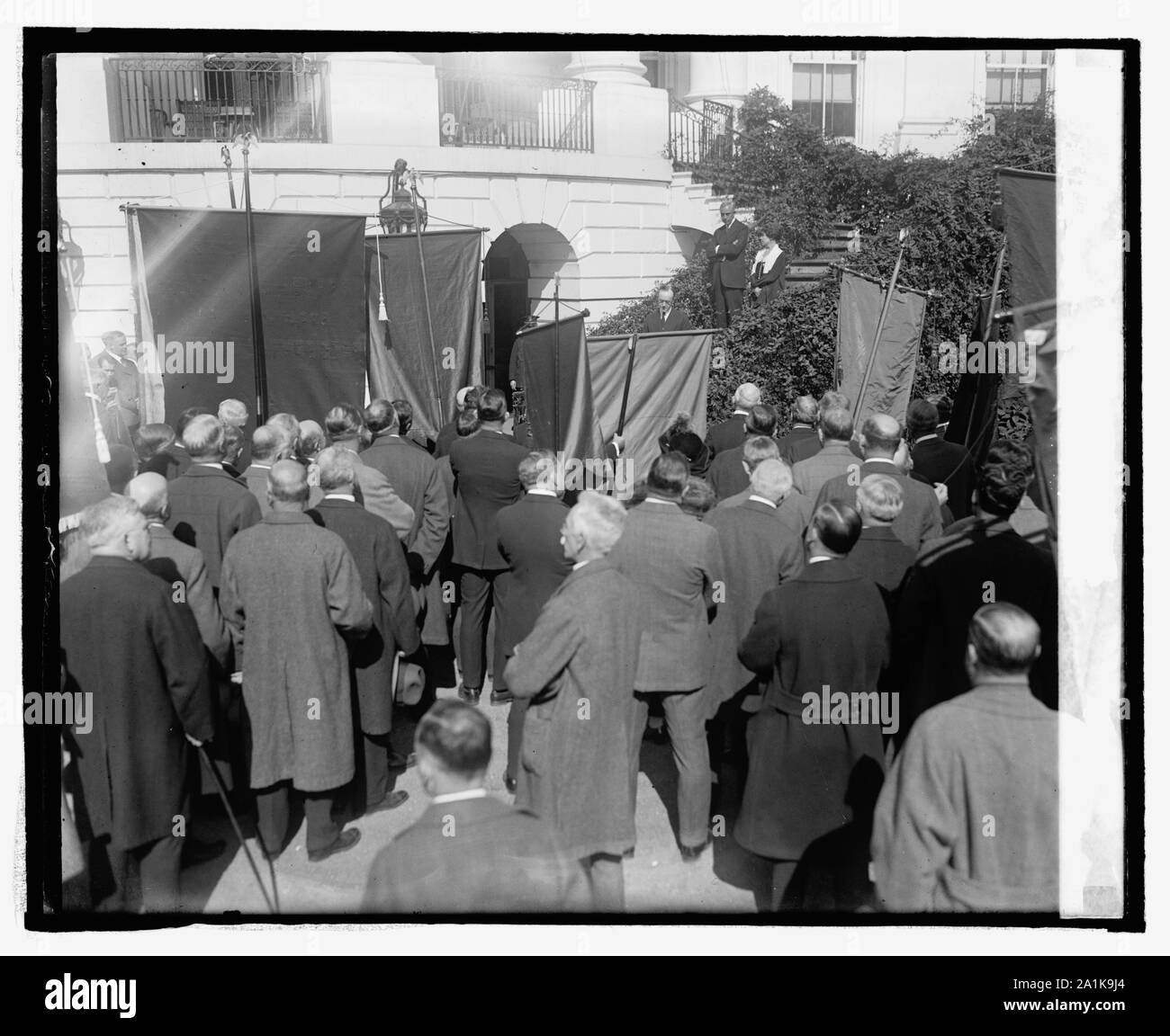 New York Business uomini Assn. alla Casa Bianca Foto Stock