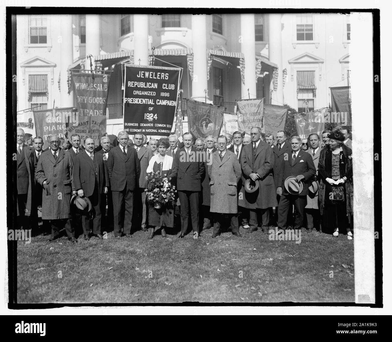 New York Business uomini Assn. alla Casa Bianca Foto Stock