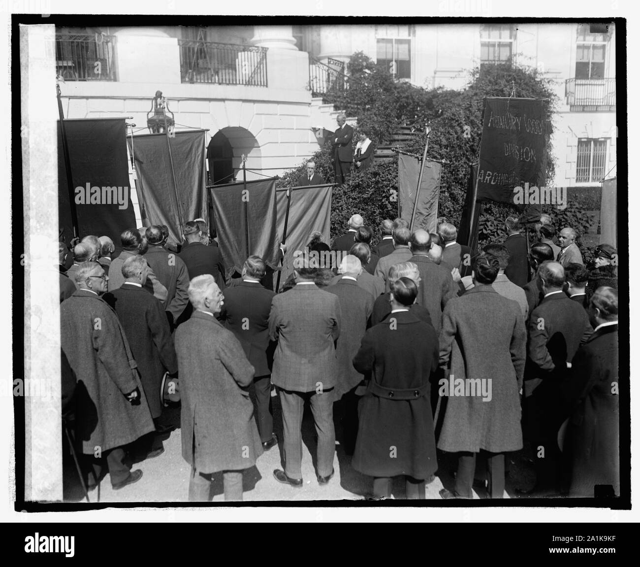 New York Business uomini Assn. alla Casa Bianca Foto Stock