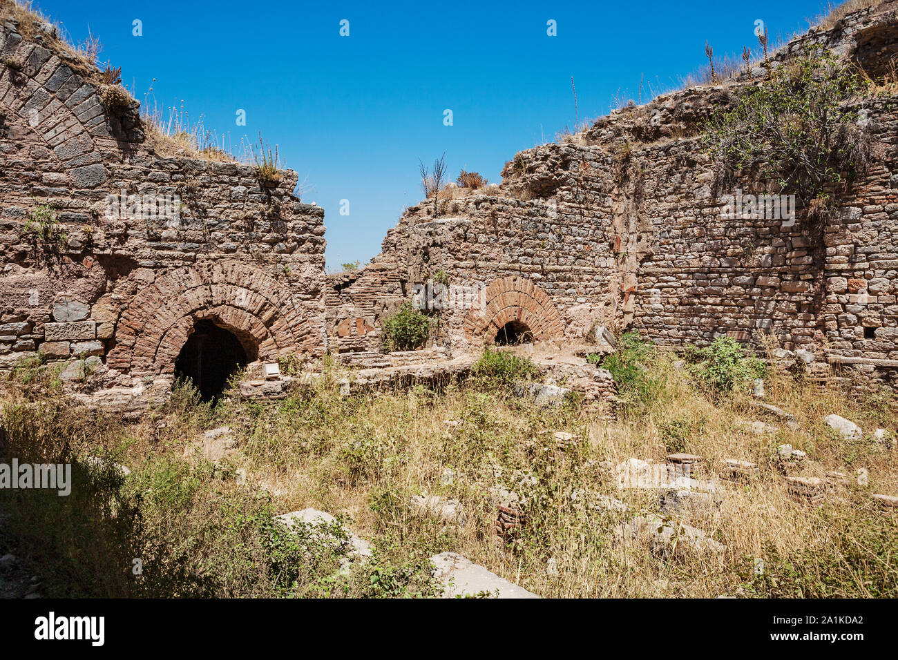 Le rovine dei Bagni scolastica. Efeso. Selcuk nella provincia di Izmir, Turchia Foto Stock