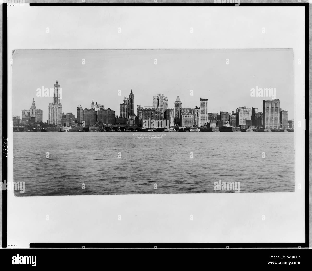 Skyline di New York da Jersey City Foto Stock