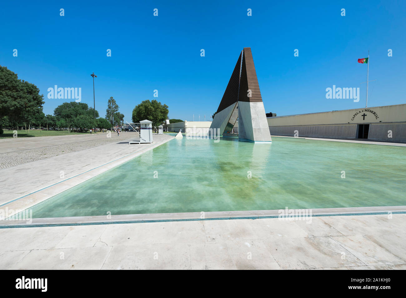 Belem War Memorial, monumento aos Combatentes da Guerra do Ultramar, Belem, Lisbona, Portogallo Foto Stock