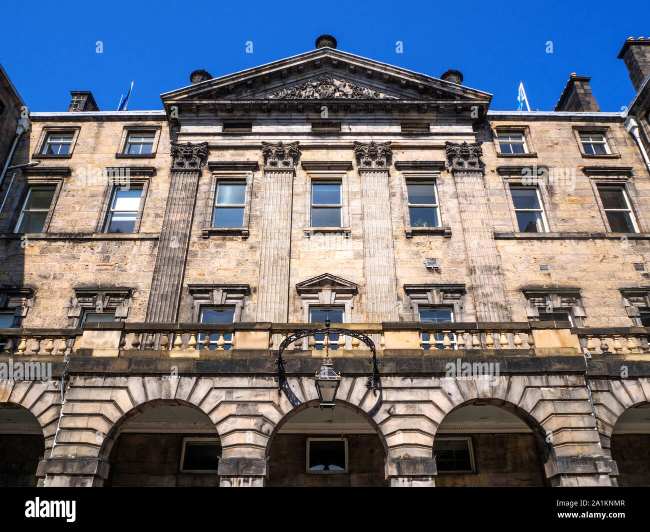 City Chambers su High Street Royal Mile di Edimburgo in Scozia Foto Stock