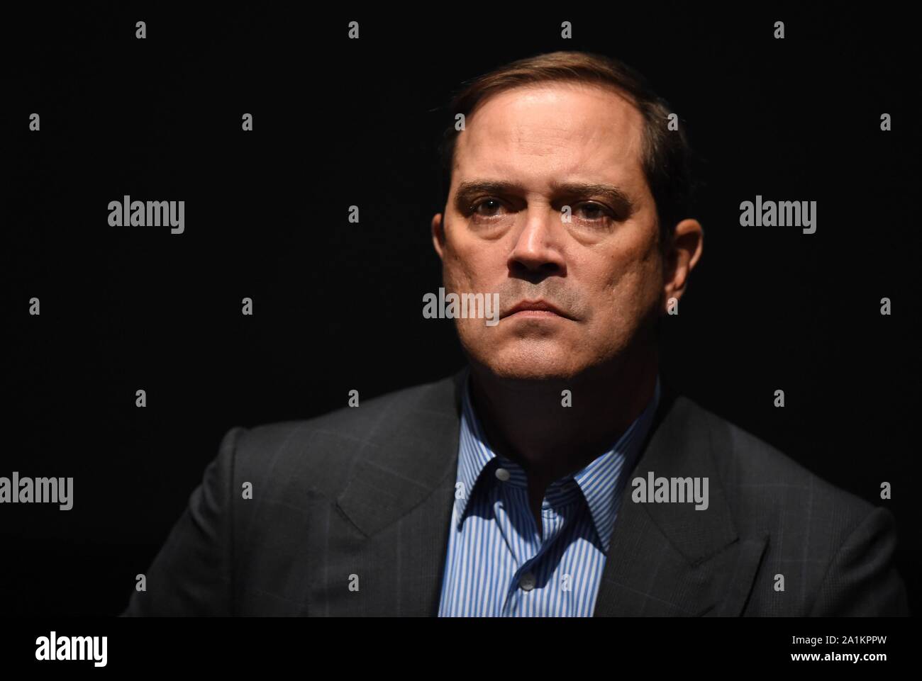 Chuck Robbins alla conferenza stampa per il cittadino globale Obiettivo: Vivi il sogno possibile 2020 della campagna di lancio, St. Ann's Warehouse, Brooklyn, NY Settembre 26, 2019. Foto di: Kristin Callahan/Everett Collection Foto Stock