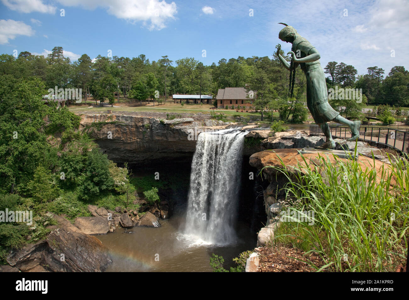 Noccalula Falls, Gadsden, Alabama Foto Stock