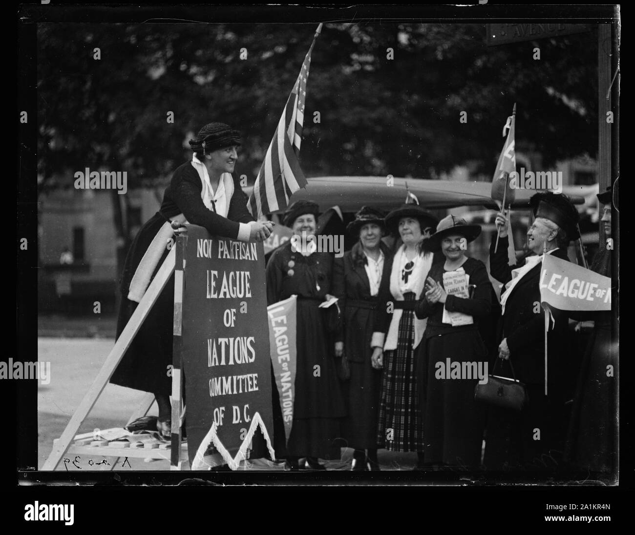 Non partigiano Lega delle Nazioni Comitato di D.C. Foto Stock