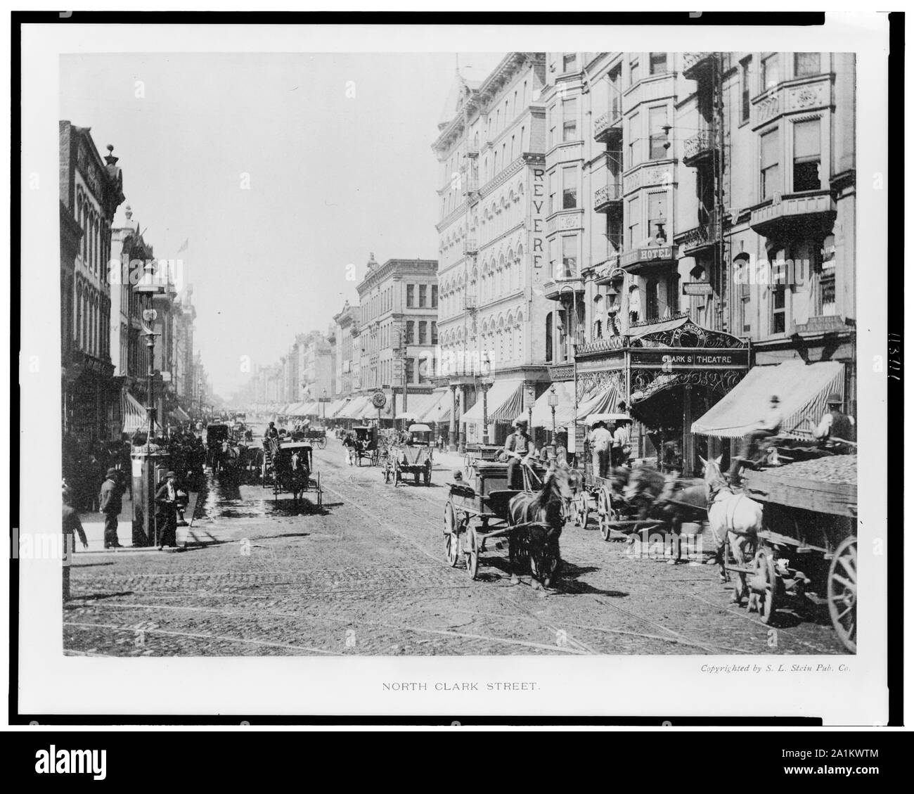 North Clark Street Foto Stock