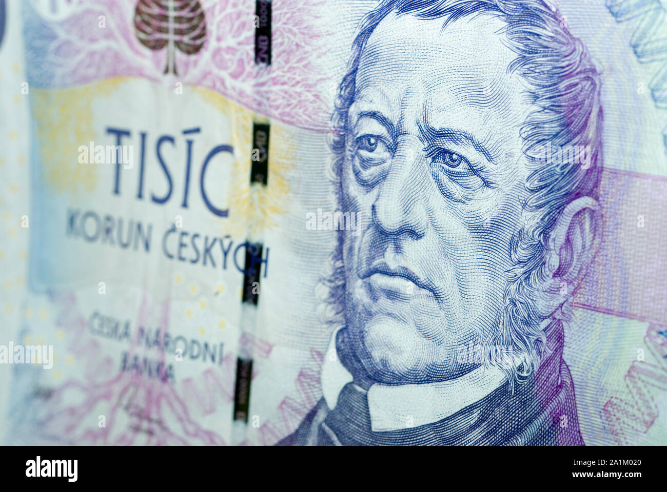 Czech Koruna nota Foto Stock