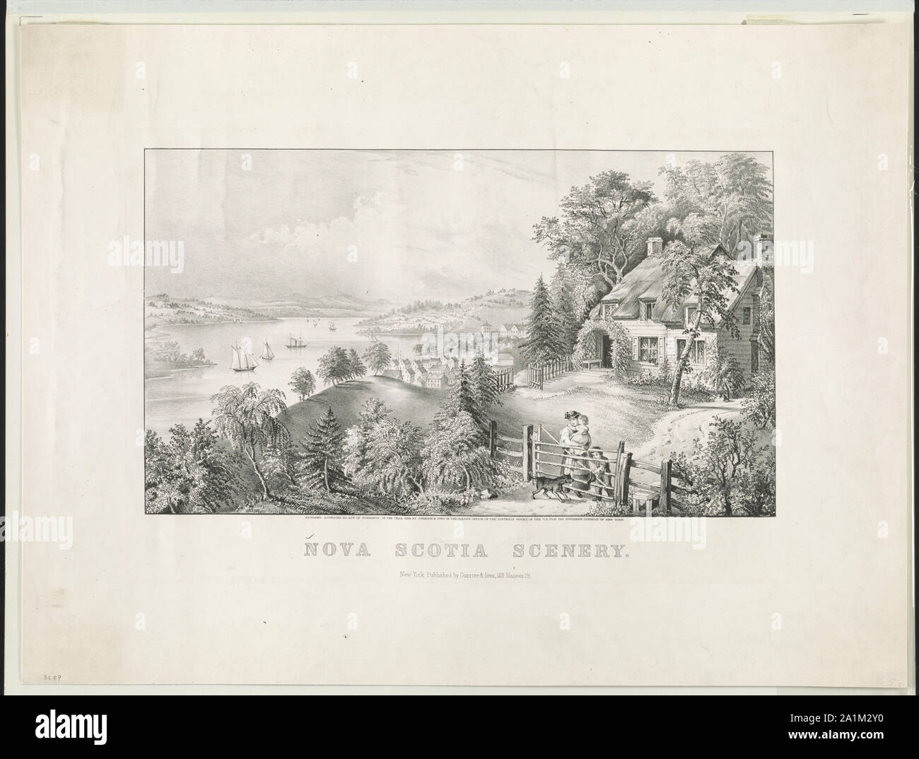 Nova Scotia scenario Foto Stock