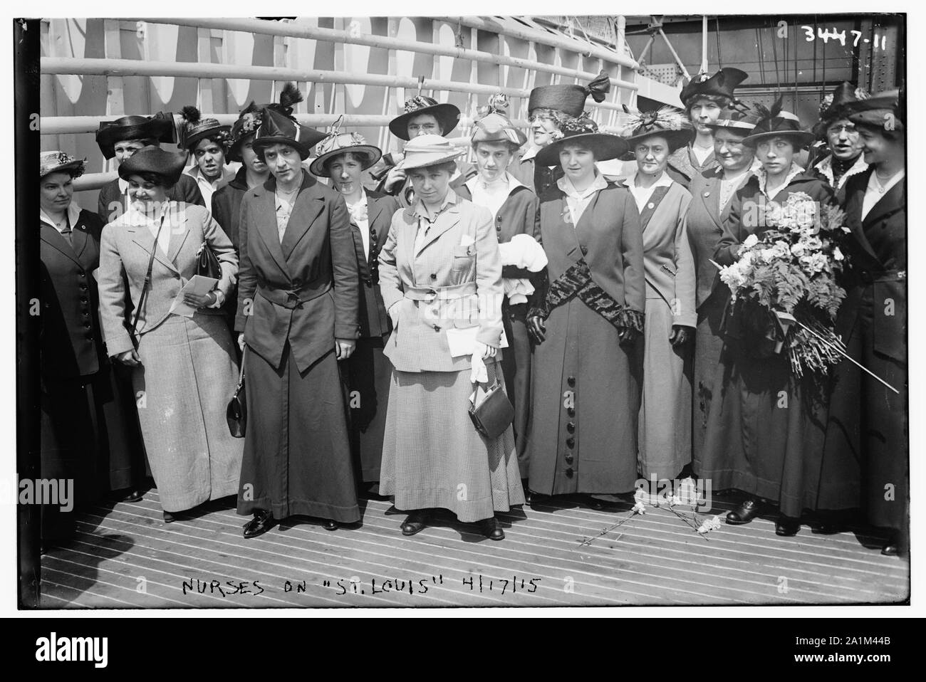 Gli infermieri su ST. LOUIS, 4/17/15 Foto Stock