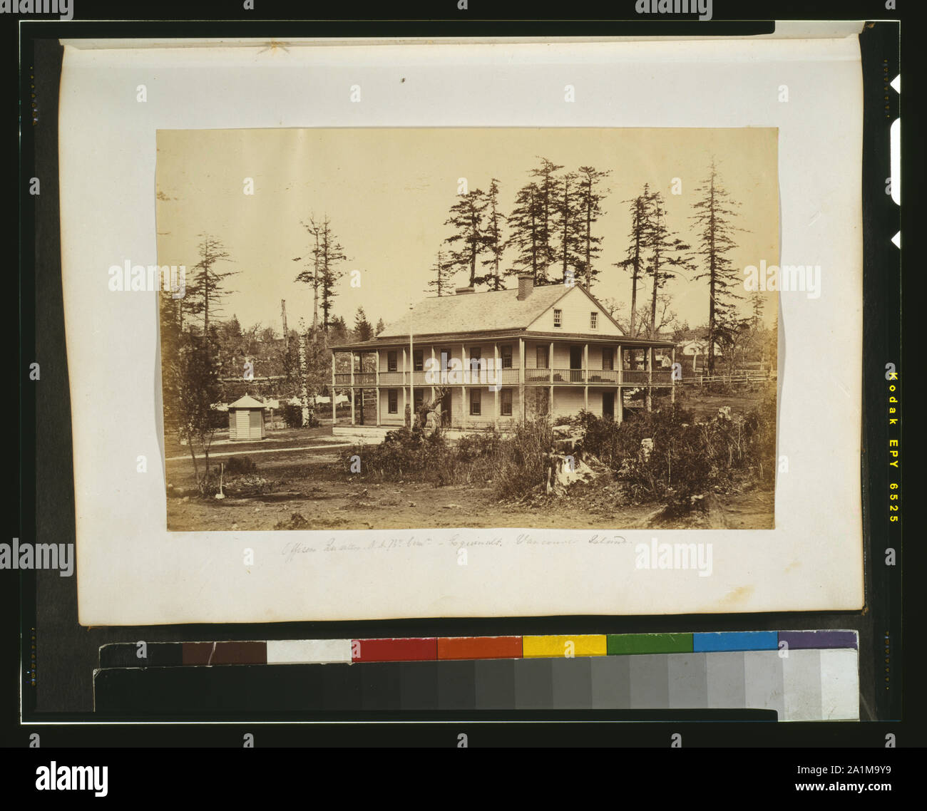 Gli ufficiali dei quartieri, N. A. B'y. Com'n. [Cioè, North American Boundary Commissione] - Esquimalt, Isola di Vancouver Foto Stock