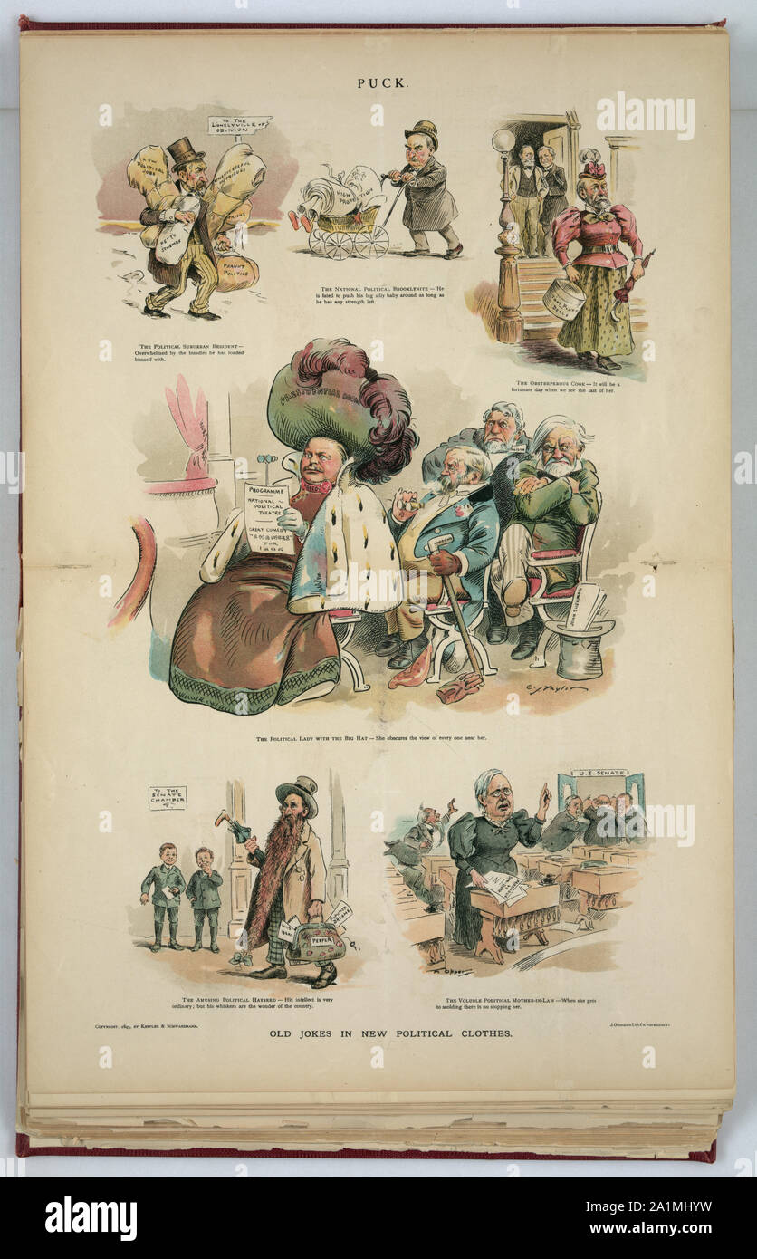 Vecchio scherzi nel nuovo contesto politico abbigliamento / C.J. Taylor ; F. Opper. Foto Stock