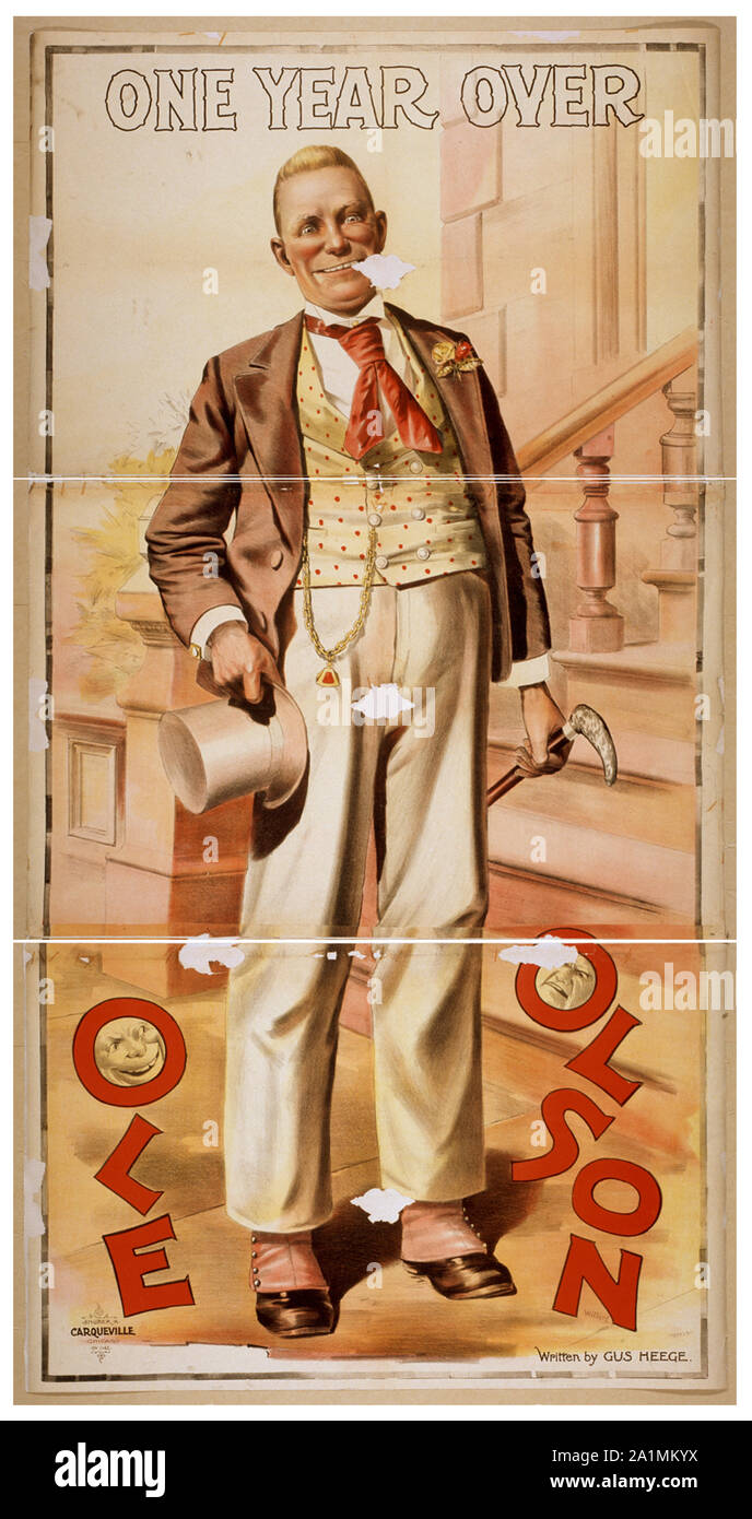 Ole Olson scritto da Heege Gus. Foto Stock