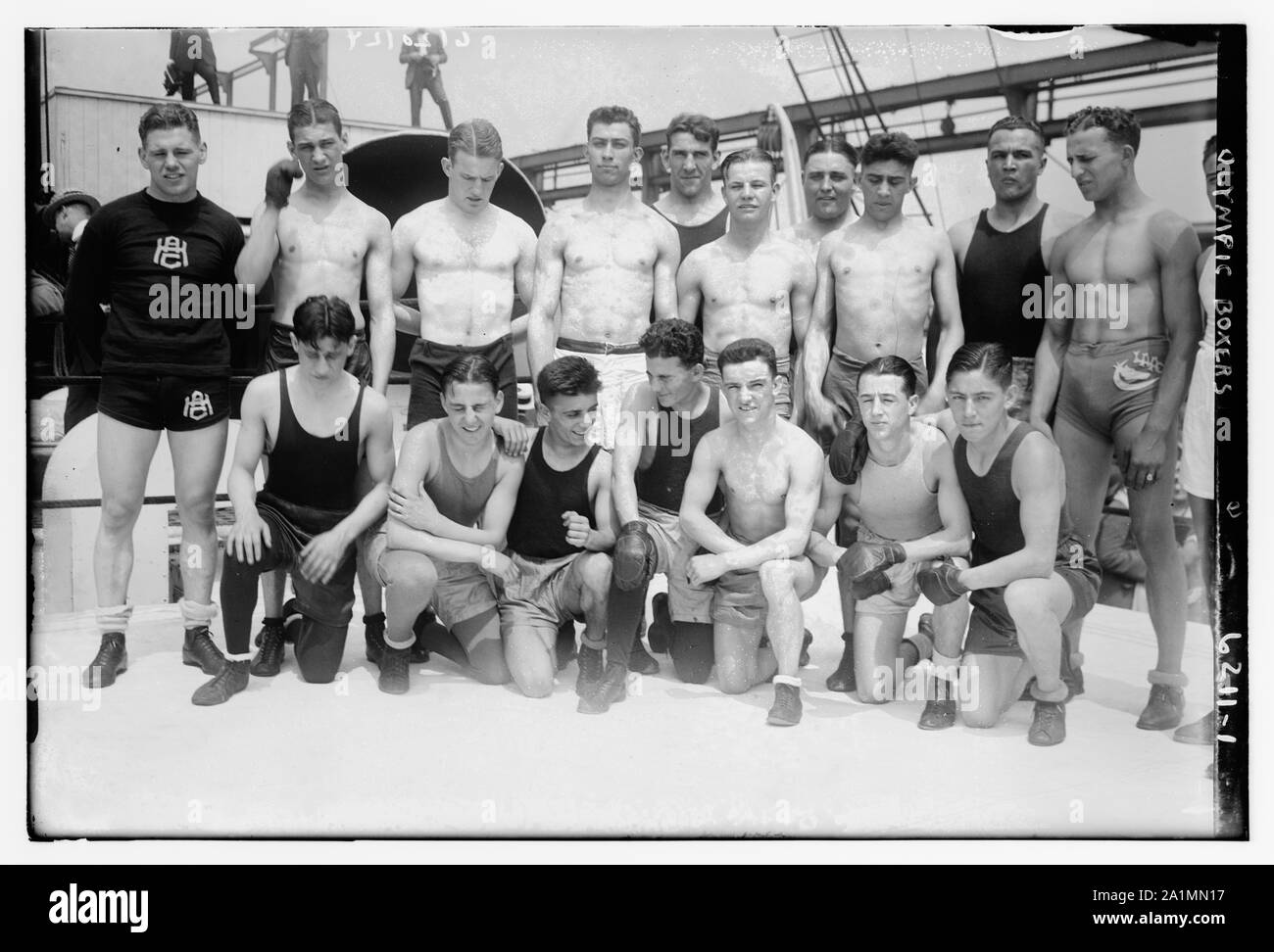 Pugili olimpici Foto Stock