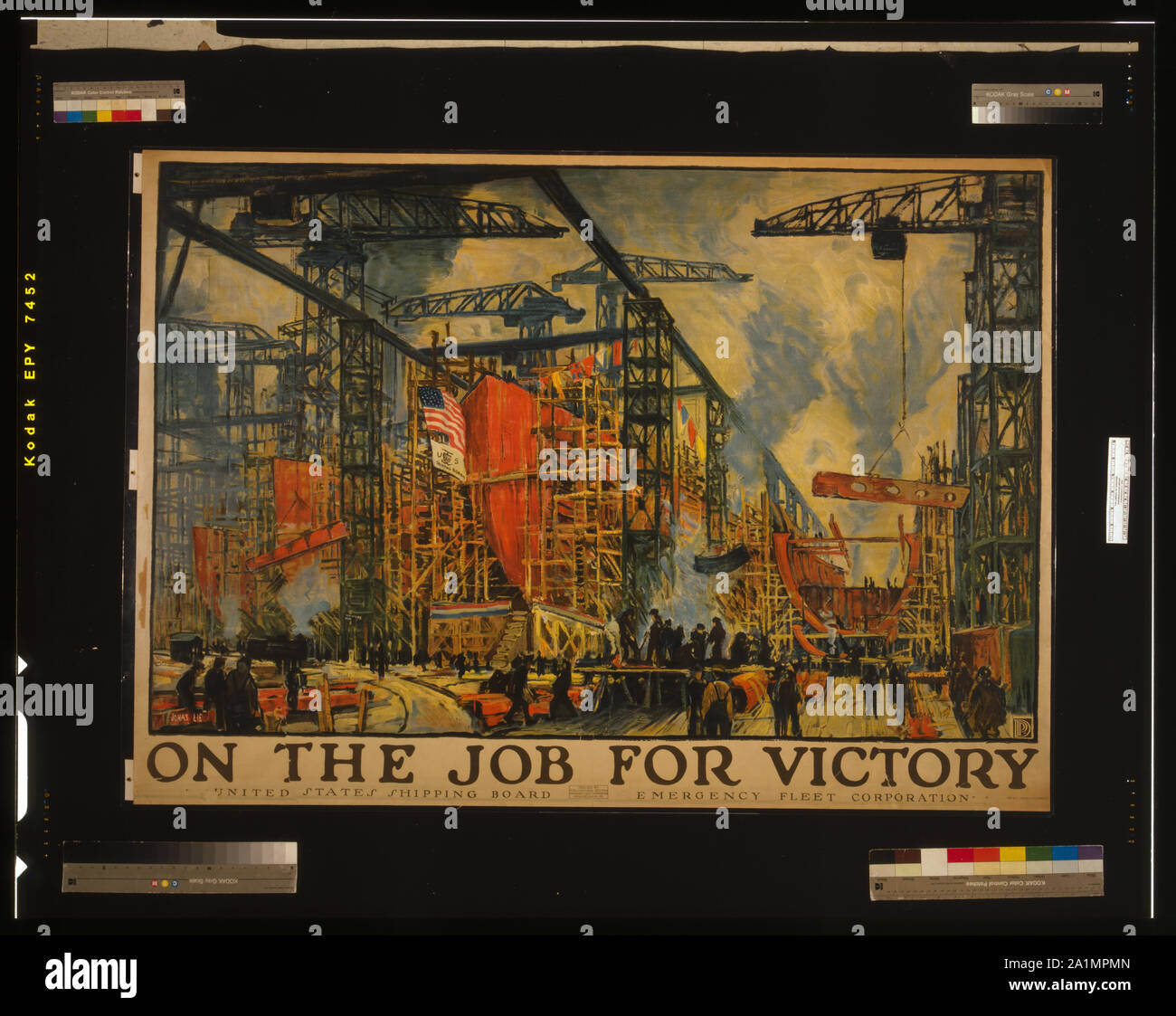 Sul lavoro per la vittoria Foto Stock