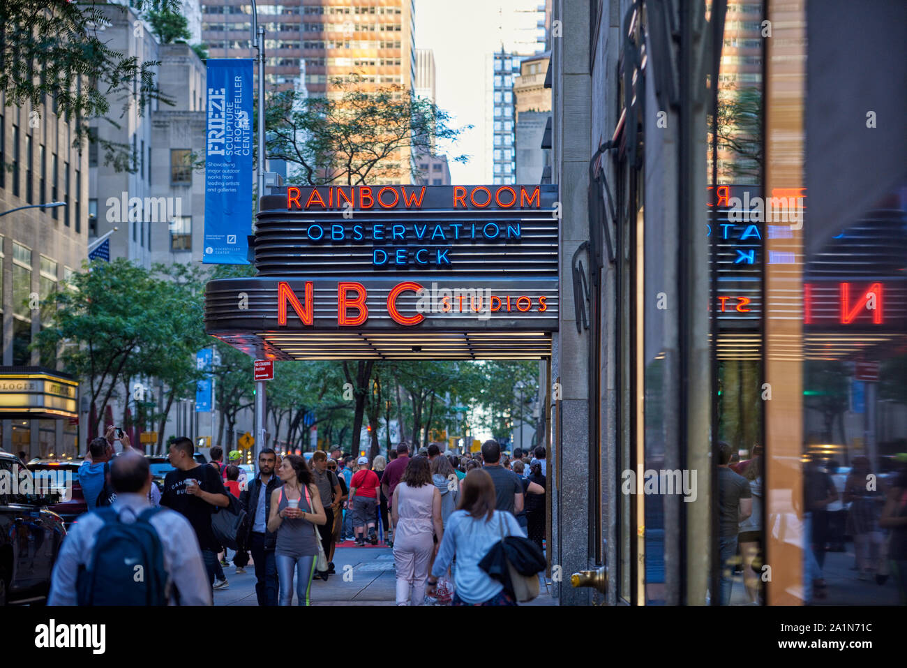 La NBC studios di New York City una delle posizioni di Seinfeld Foto Stock