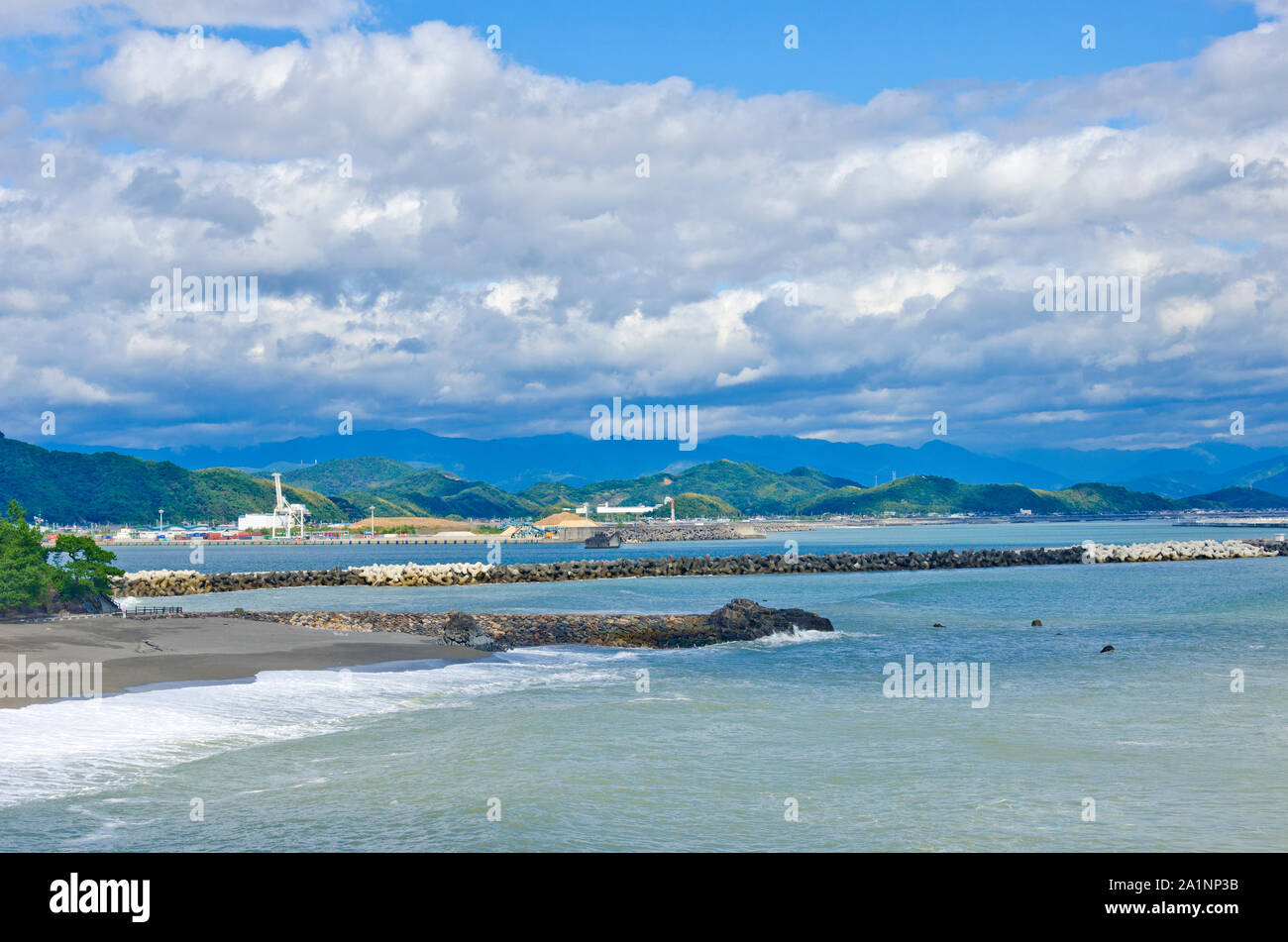 Katsurahama beach, a Kochi, Giappone Foto Stock