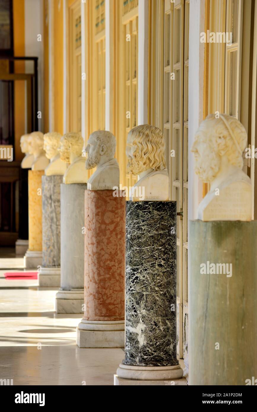 Palazzo Achilleion,Gastouri,l'isola di Corfù, isole Ionie, Grecia Foto Stock