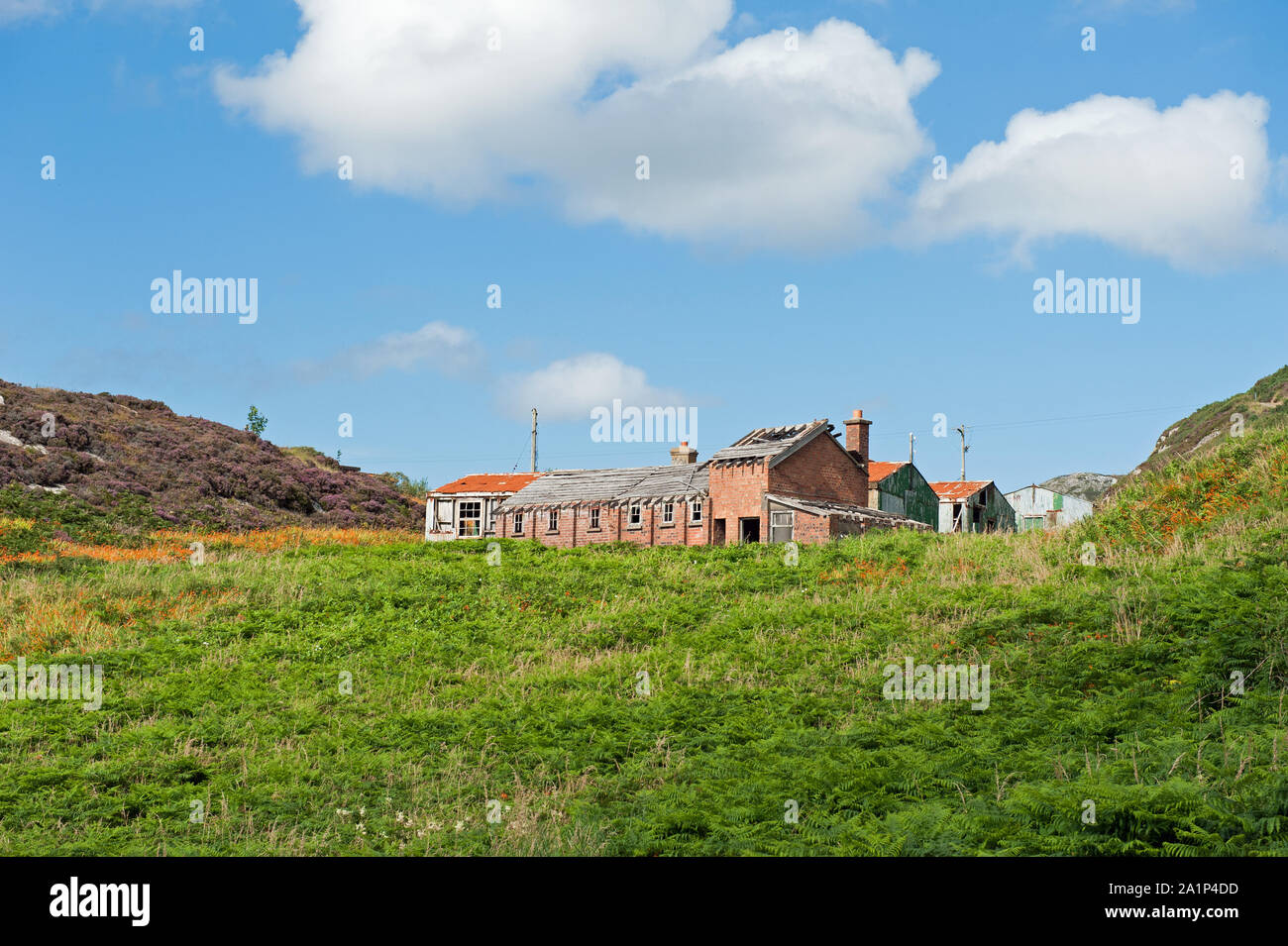 Vecchia caserma di Fort Dunree in Co. Donegal, Irlanda Foto Stock