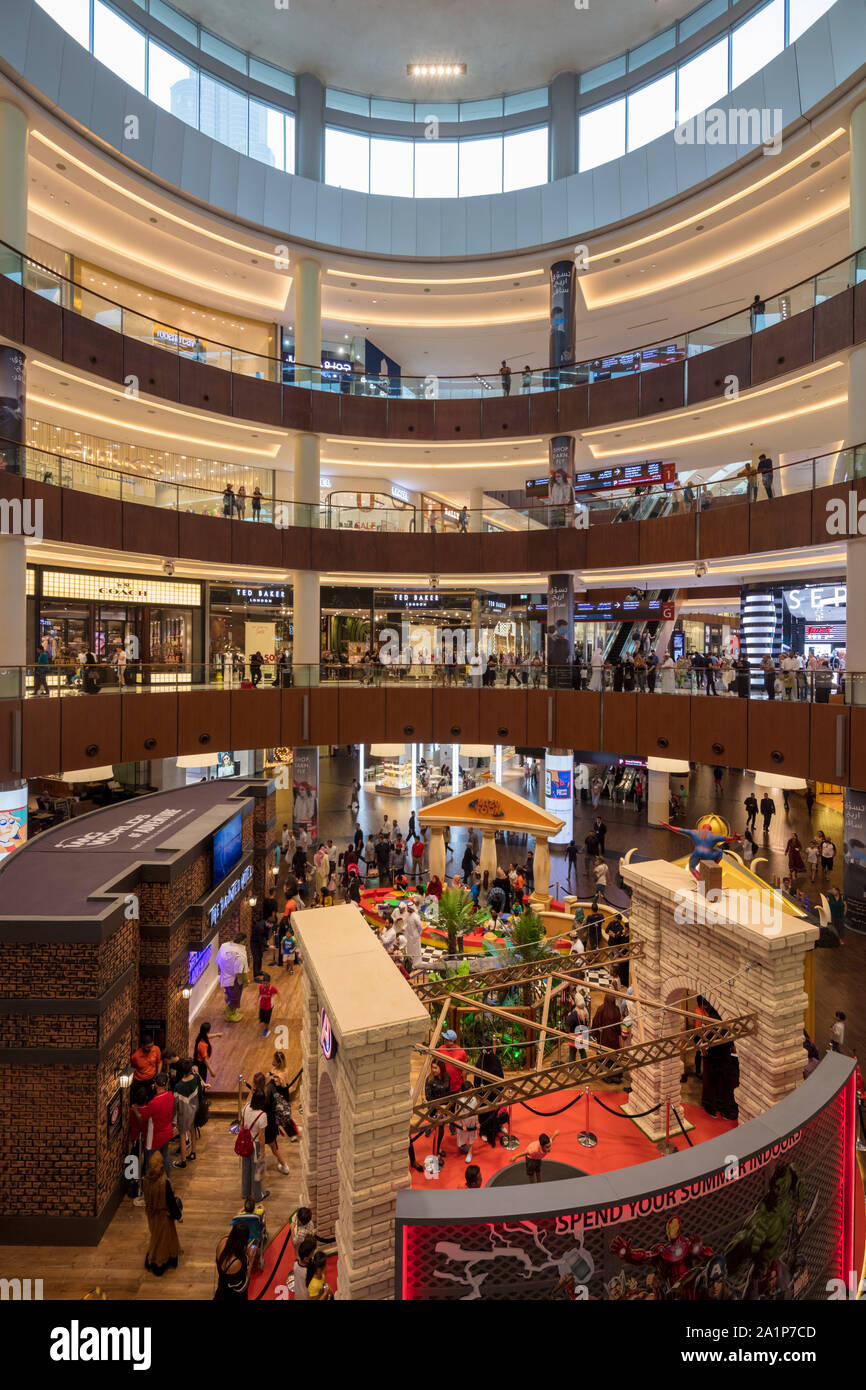 Centro commerciale di Dubai, Emirati Arabi Uniti Foto Stock